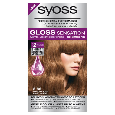 Syoss Gloss Sensation Farba do włosów Miodowy nugat 8-86