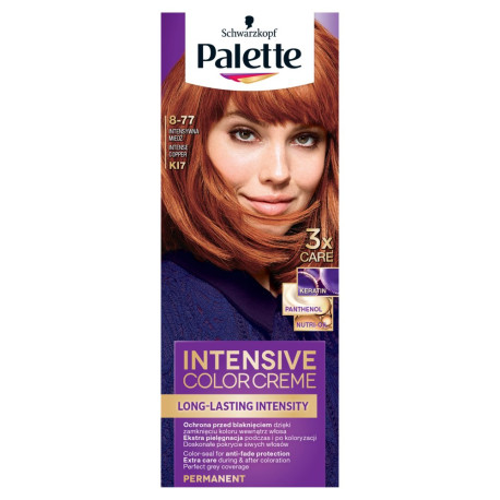 Palette Intensive Color Creme Farba do włosów w kremie 8-77 (KI7) intensywna miedź