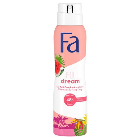 Fa Fiji Dream 48h Antyperspirant w sprayu o zapachu arbuza i ylang ylang 150 ml