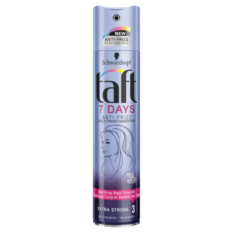 Taft 7 Days Anti-Frizz Lakier do włosów 250 ml