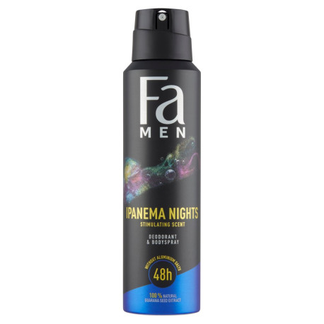 Fa Men Ipanema Nights 48h Dezodorant w sprayu o odświeżającym egzotycznym zapachu 150 ml