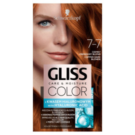 Schwarzkopf Gliss Color Farba do włosów ciemny miedziany blond 7-7