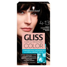 Schwarzkopf Gliss Color Farba do włosów ciemny chłodny brąz 4-13