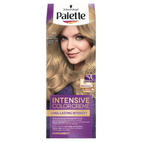 Palette Intensive Color Creme Farba do włosów w kremie 9-40 naturalny jasny blond