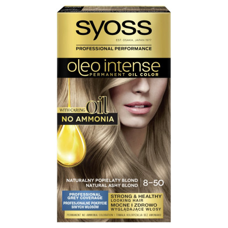 Syoss Oleo Intense Farba do włosów 8-50 naturalny popielaty blond