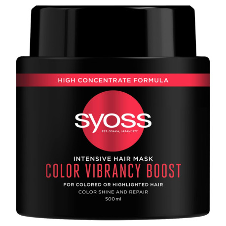 Syoss Color Vibrancy Boost Intensywnie regenerująca maska do włosów 500 ml