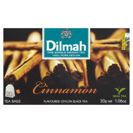 Dilmah Cejlońska czarna herbata z aromatem cynamonu 30 g (20 torebek)