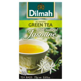 Dilmah Zielona herbata z kwiatami jaśminu 75 g (50 torebek)