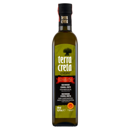 Terra Creta Kolymvari Chania Kreta Oliwa z oliwek najwyższej jakości z pierwszego tłoczenia 500 ml