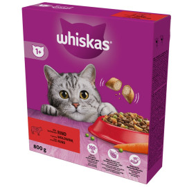 Whiskas Sucha karma dla kotów z pyszną wołowiną 800 g