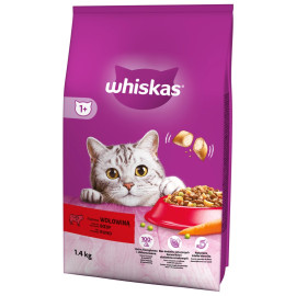 Whiskas Sucha karma dla kotów z pyszną wołowiną 1.4 kg