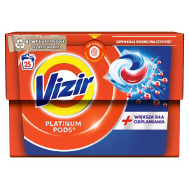 Vizir Platinum PODS Kapsułki do prania + moc usuwania plam, 25 prań