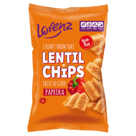 Lentil Chips Chrupki z soczewicy o smaku paprykowym 70 g