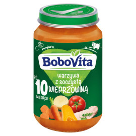 BoboVita Warzywa z soczystą wieprzowiną po 10 miesiącu 190 g
