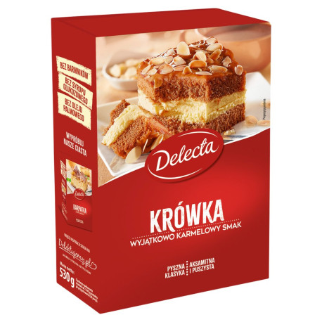 Delecta Krówka mieszanka do domowego wypieku ciasta 530 g