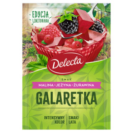 Delecta Galaretka smak malina jeżyna żurawina 50 g