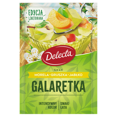 Delecta Galaretka smak morela gruszka jabłko 50 g