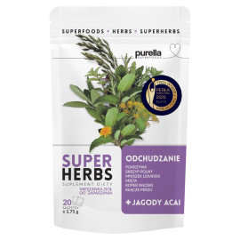 Purella Superfoods Superherbs Suplement diety odchudzanie 35 g (20 x 1,75 g)
