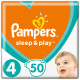 Pampers Sleep&Play, rozmiar 4, 50 pieluszek, 9–14 kg