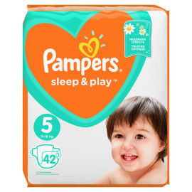 Pampers Sleep&Play, rozmiar 5, 42 pieluszek, 11–16 kg