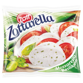 Zott Zottarella Ser mozzarella z bazylią 125 g