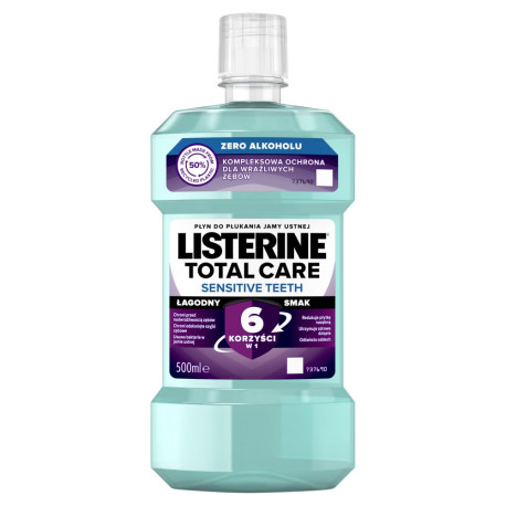 Listerine Total Care Sensitive Płyn do płukania jamy ustnej 500 ml