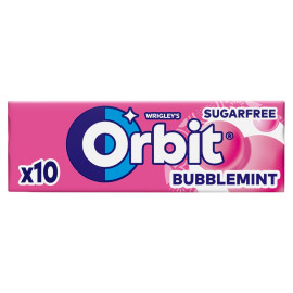 Orbit Bubblemint Guma do żucia bez cukru 14 g (10 sztuk)