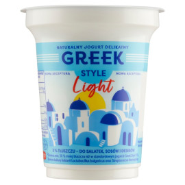 Greek Style Light Naturalny jogurt delikatny 340 g