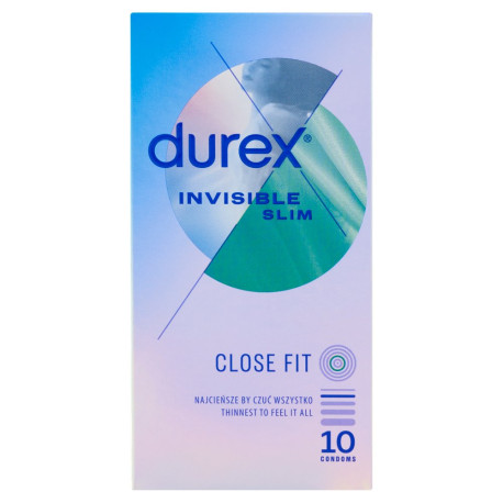 Durex Invisible Slim Prezerwatywy 10 sztuk