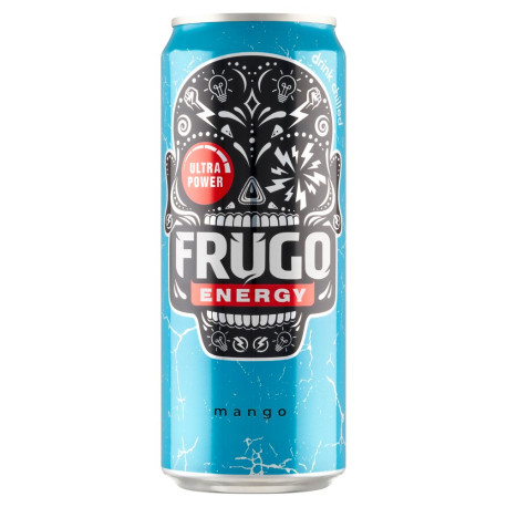 Frugo Energy Mango Gazowany napój energetyzujący 330 ml