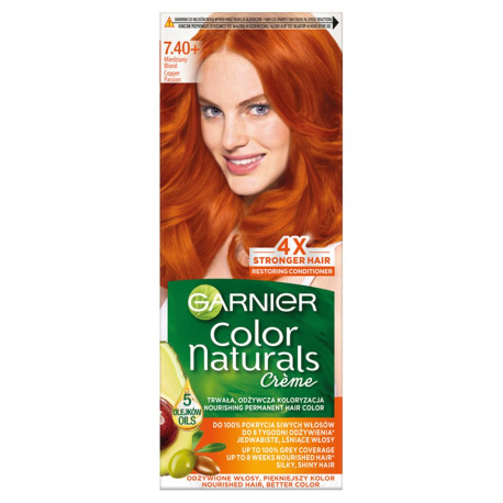 Garnier Color Naturals Crème Farba do włosów 7.40+ miedziany blond