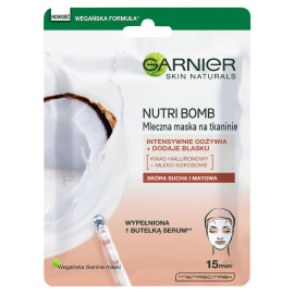 Garnier Skin Naturals Nutri Bomb Mleczna maska na tkaninie 15 g