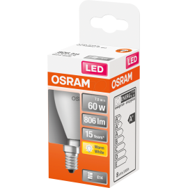 OSRAM  Żarówka LED kulka 60W  E14, 2700k  barwa : ciepła biała