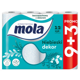 Mola Blue Dekor Papier toaletowy 12 rolek