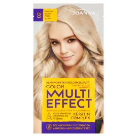 Joanna Multi Effect color Szamponetka koloryzująca perłowy blond 02 35 g