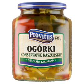 Provitus Ogórki konserwowe kaszubskie 640 g