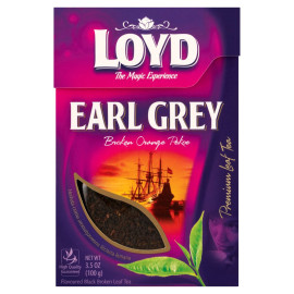 Loyd Earl Grey Herbata czarna aromatyzowana liściasta łamana 100 g