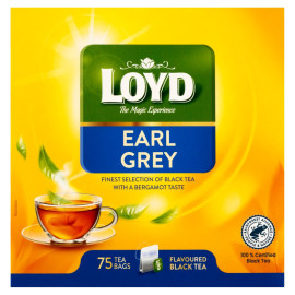 Loyd Earl Grey Herbata czarna aromatyzowana 127,5 g (75 x 1,7 g)
