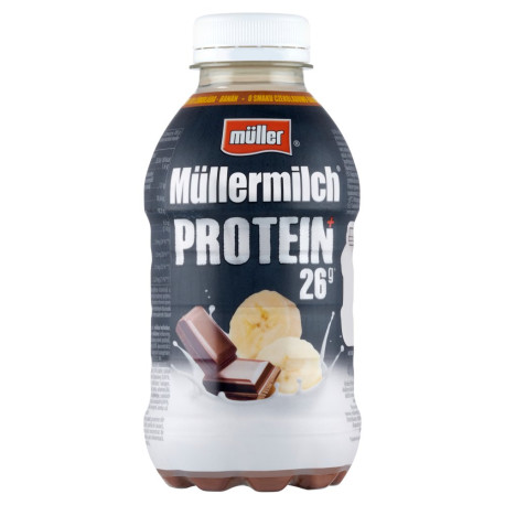 Müller Müllermilch Protein Napój mleczny o smaku czekoladowo-bananowym 400 g