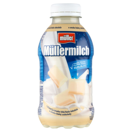Müller Müllermilch Napój mleczny o smaku białej czekolady 400 g