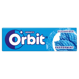 Orbit Peppermint Bezcukrowa guma do żucia 14 g (10 sztuk)
