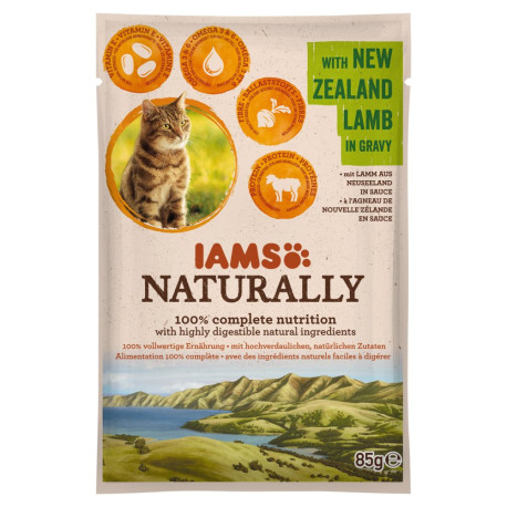 Iams Naturally New Zealand Lamb Karma dla dorosłych kotów 85 g