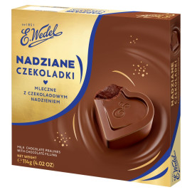 E. Wedel Nadziane czekoladki mleczne z czekoladowym nadzieniem 114 g