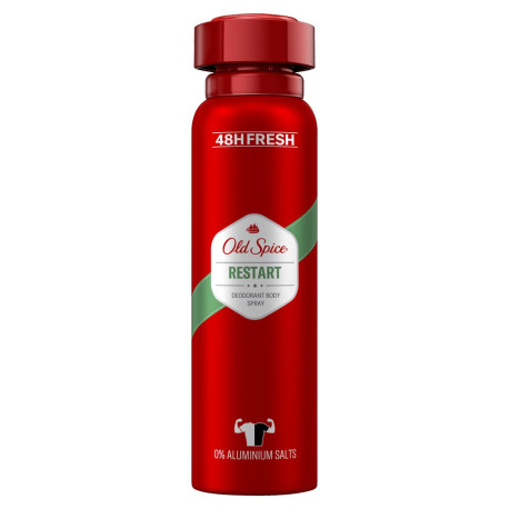 Old Spice Restart Dezodorant W Sprayu Dla Mężczyzn,150ml, 48 Godzin Świeżości, 0%Aluminium