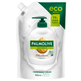 Palmolive Naturals Milk & Almond (Mleko i Migdał) Kremowe mydło do rąk w płynie zapas, 500 ml