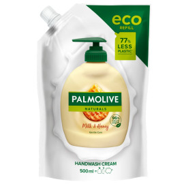 Palmolive Naturals Milk & Honey (Mleko i Miód) Kremowe mydło do rąk w płynie zapas, 500 ml