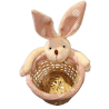Floral- Styl koszyczek króliczek 11x 6,5cm mix kolor