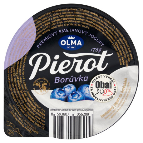 Olma Pierot Śmietanowy jogurt z jagodami 175 g