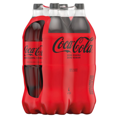 Coca-Cola zero Napój gazowany 4 x 1,5 l