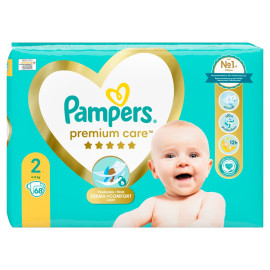 Pampers Premium Care, Rozmiar 2, 68 pieluszki, 4kg-8kg